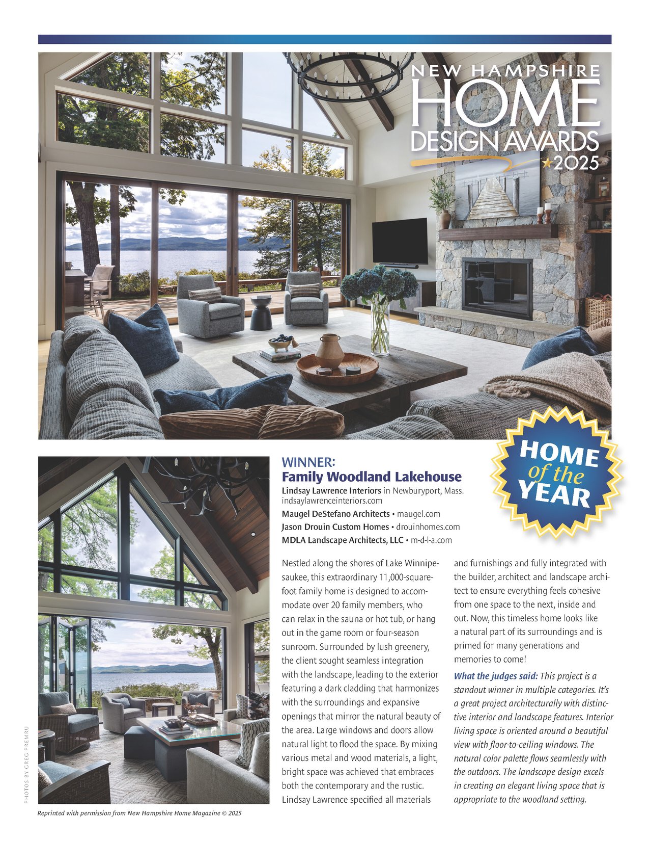 2025 NH Home of the Year: Family Woodland Lakehouse Featured in NH Home ...