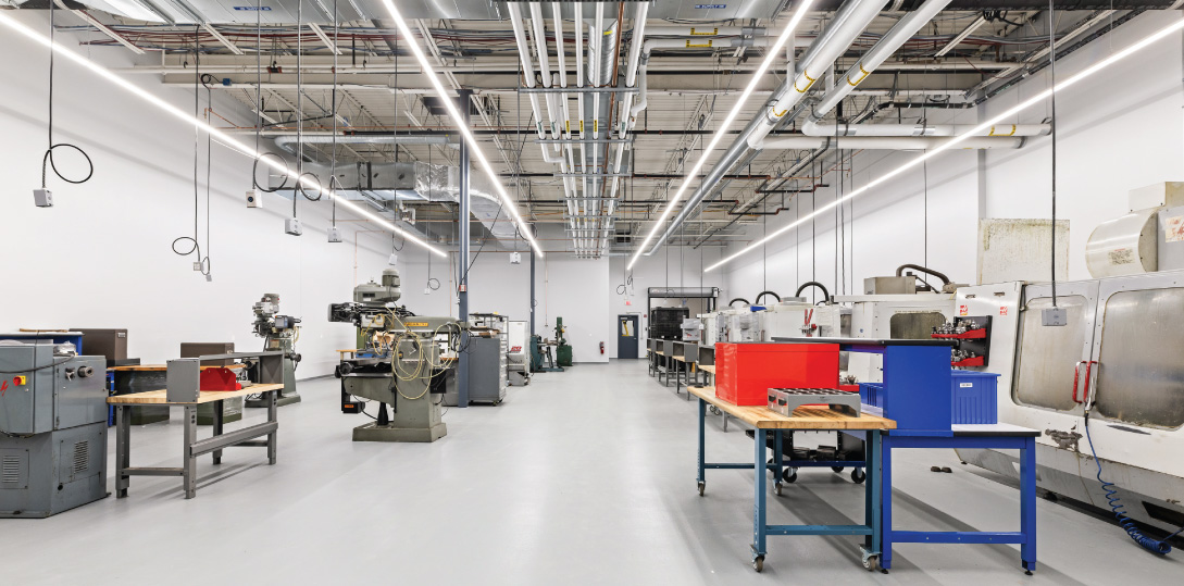 DCS 60,000 SF research and manufacturing facility designed by Maugel DeStefano 