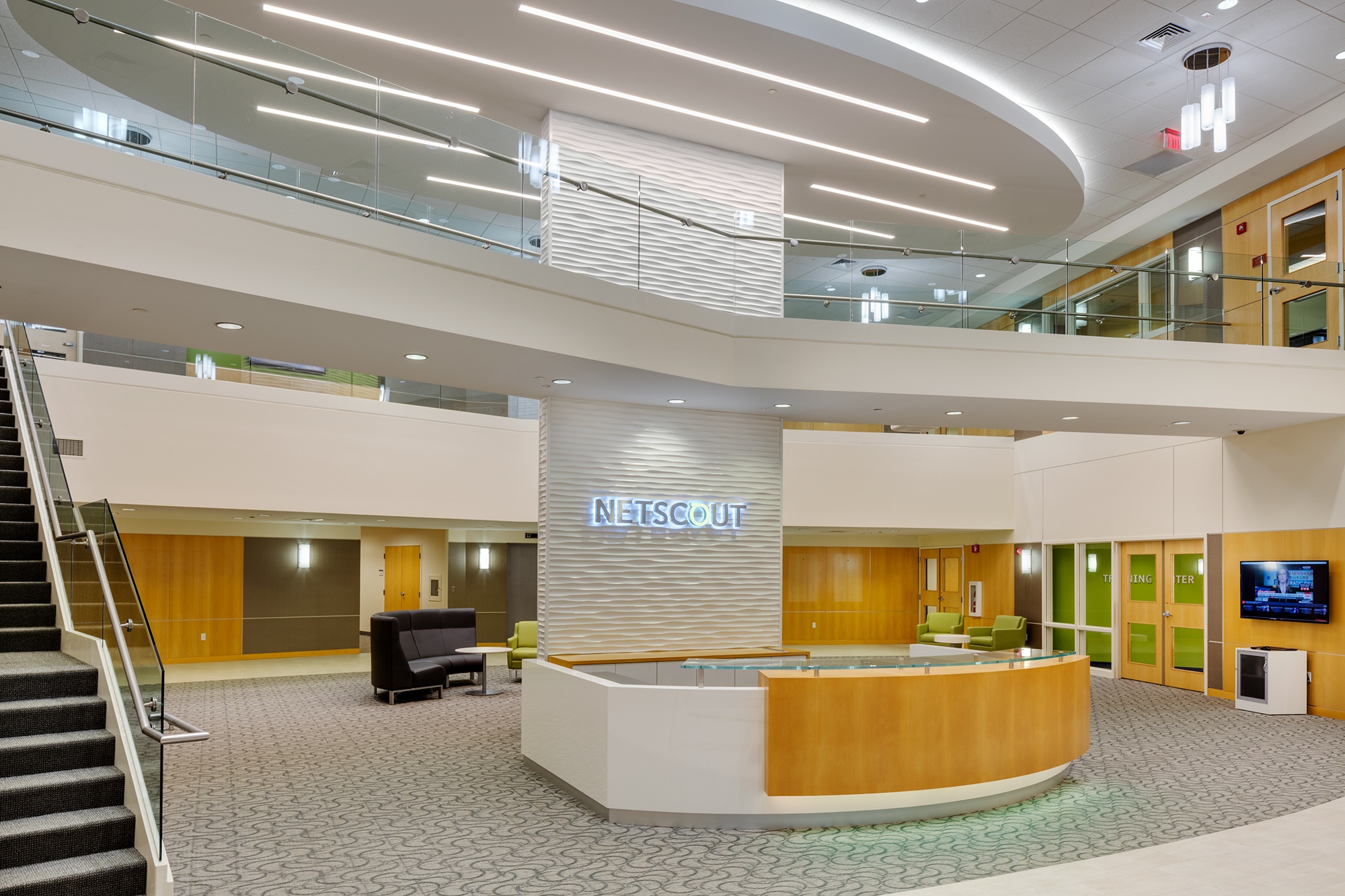 Maugel Completes Interior Design for NETSCOUT Systems