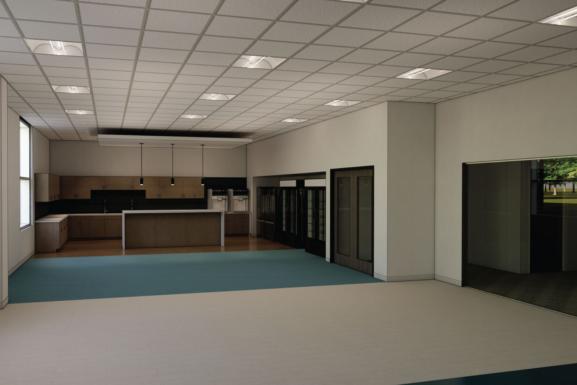 REXA Manufacturing Facility Breakroom