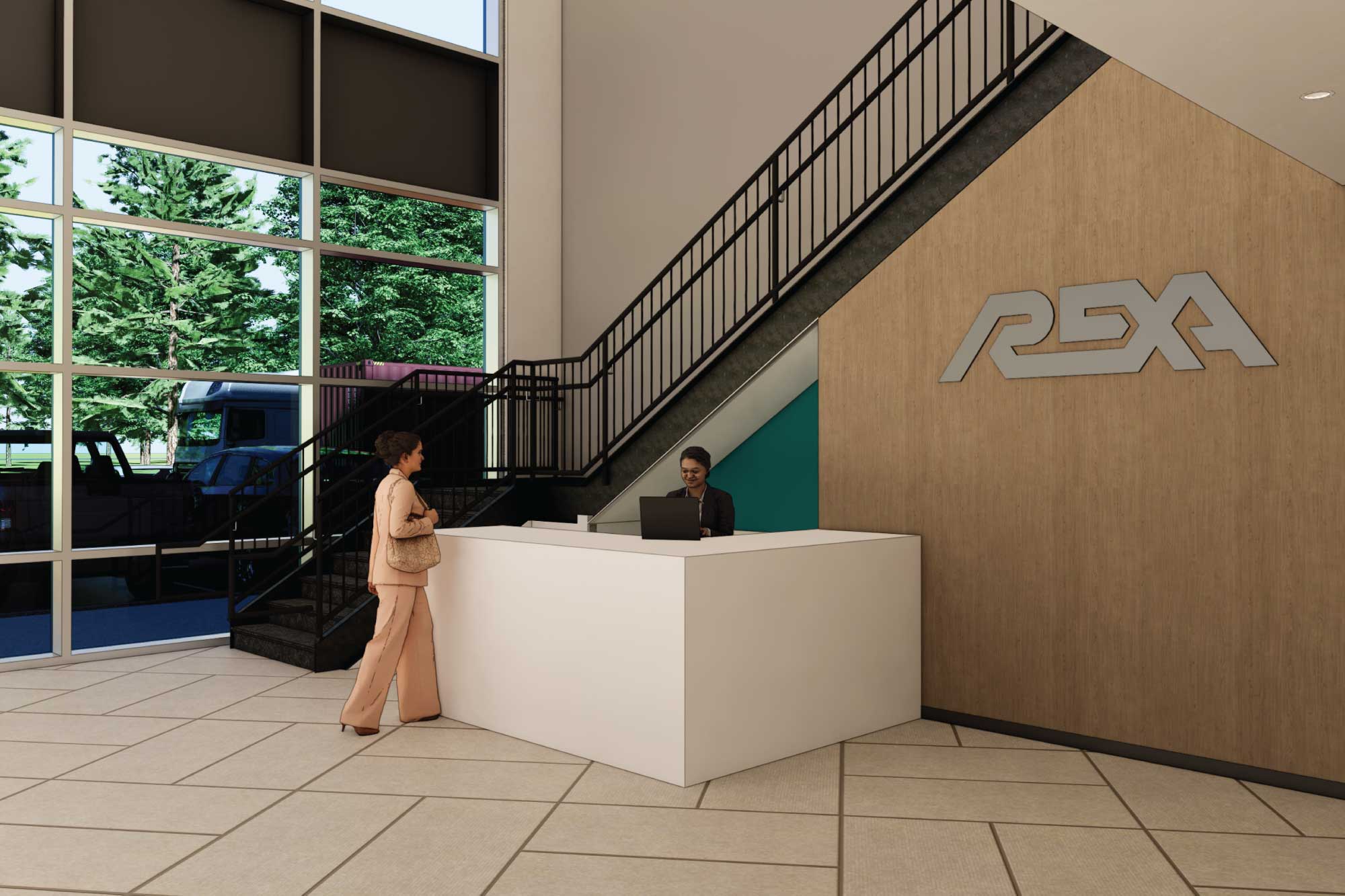REXA Manufacturing Facility Lobby