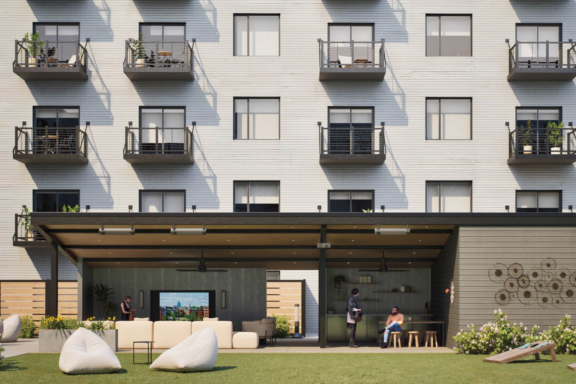 The Benjamin on Franklin Courtyard Amenities