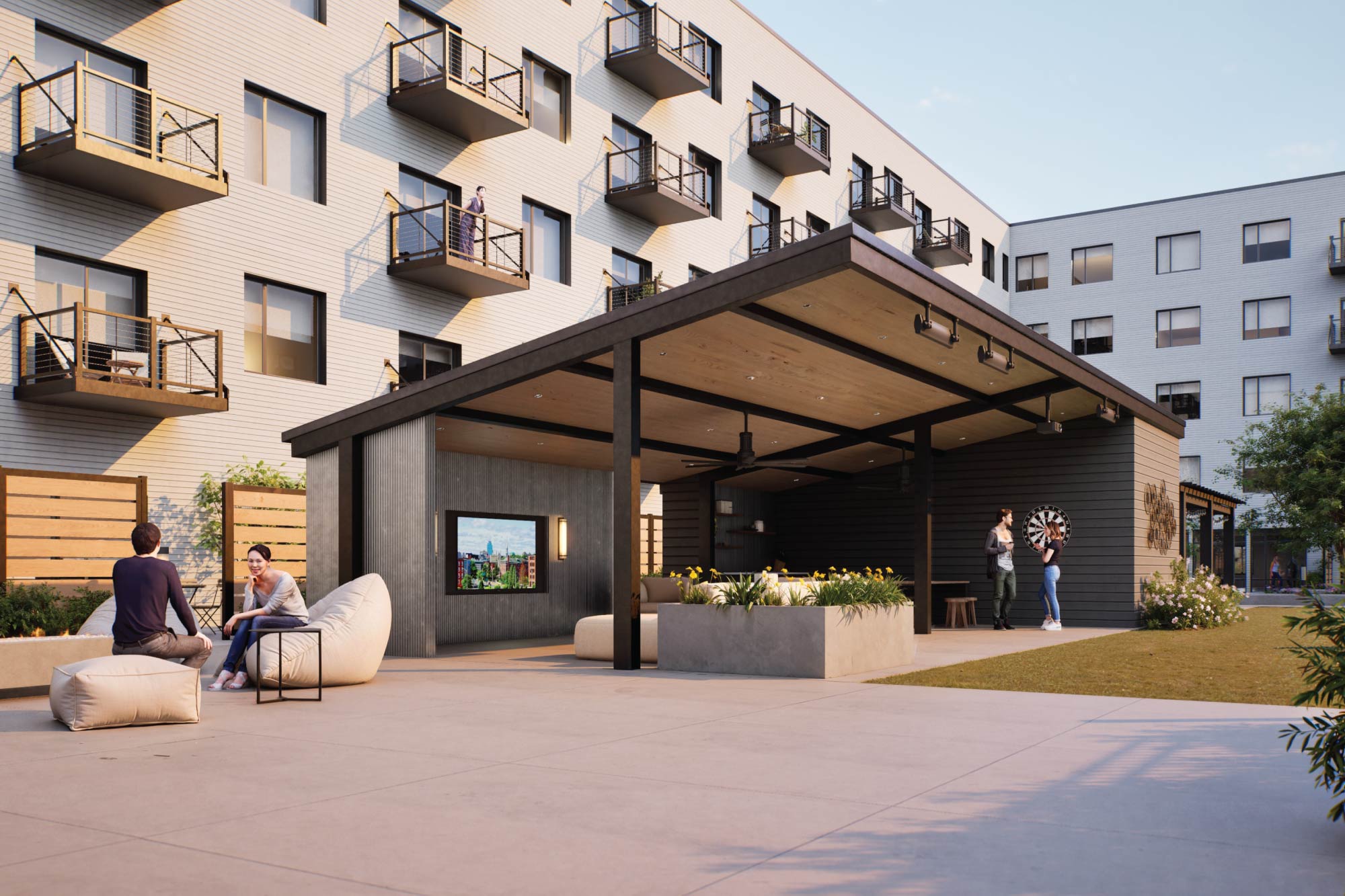 The Benjamin Worcester Courtyard Amenities